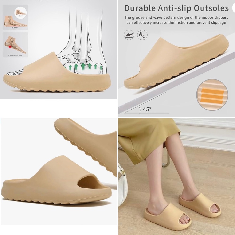 DONATED 👋🏻👋🏻
BRAND-NEW CLOUDWALKERS slip-on sandals unisex lightweight6.5/7M - Picture 6 of 7